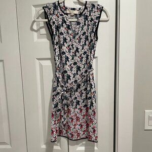 Loft Floral Tie Dress